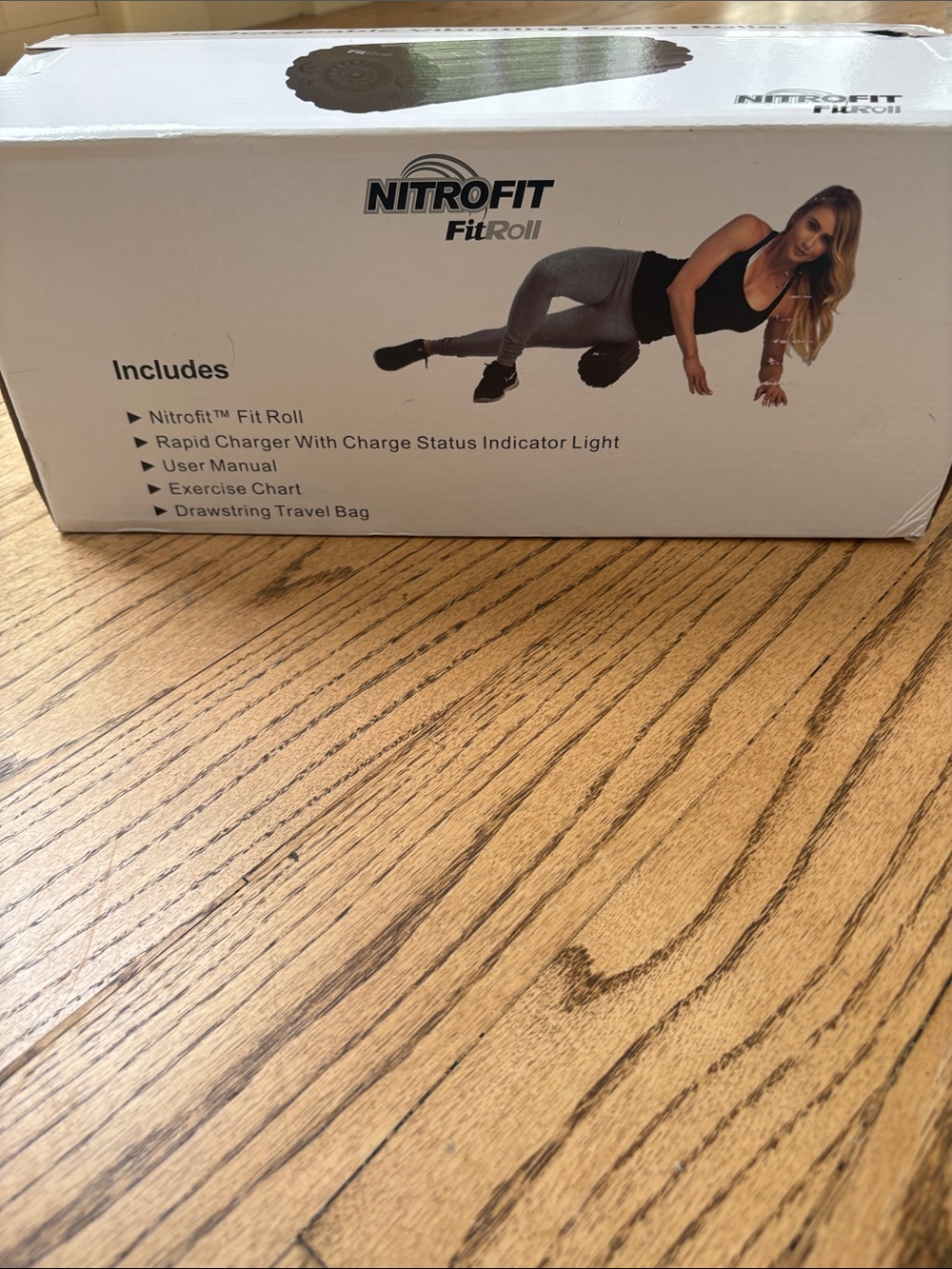 FitRoll Rechargeable Vibrating Foam Roller - Black